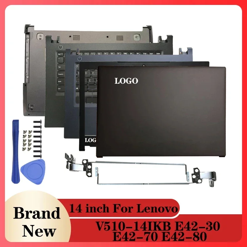 

NEW Laptop LCD Back Cover/Front Bezel/Hinges/Palmrest/Bottom Case For Lenovo V510-14IKB E42 E42-30 E42-70 E42-80 4ELV8LCLV00