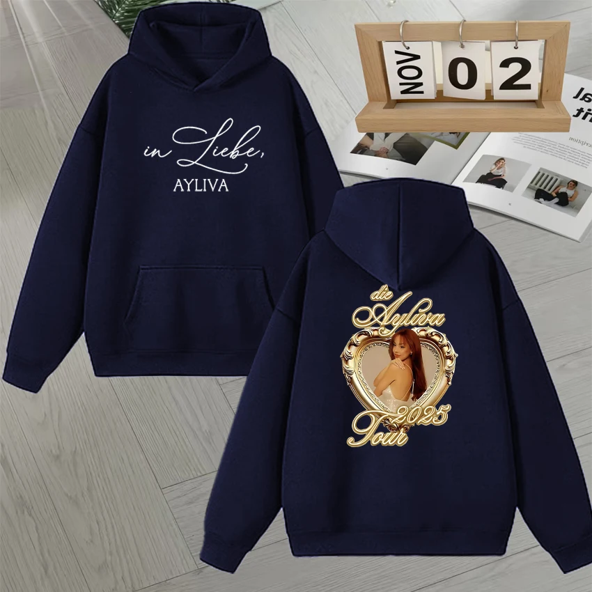 Haute qualité Die Ayliva Album Tour 2025 sweat à capuche graphique hommes femmes automne hiver surdimensionné Streetwear polaire à manches longues pulls