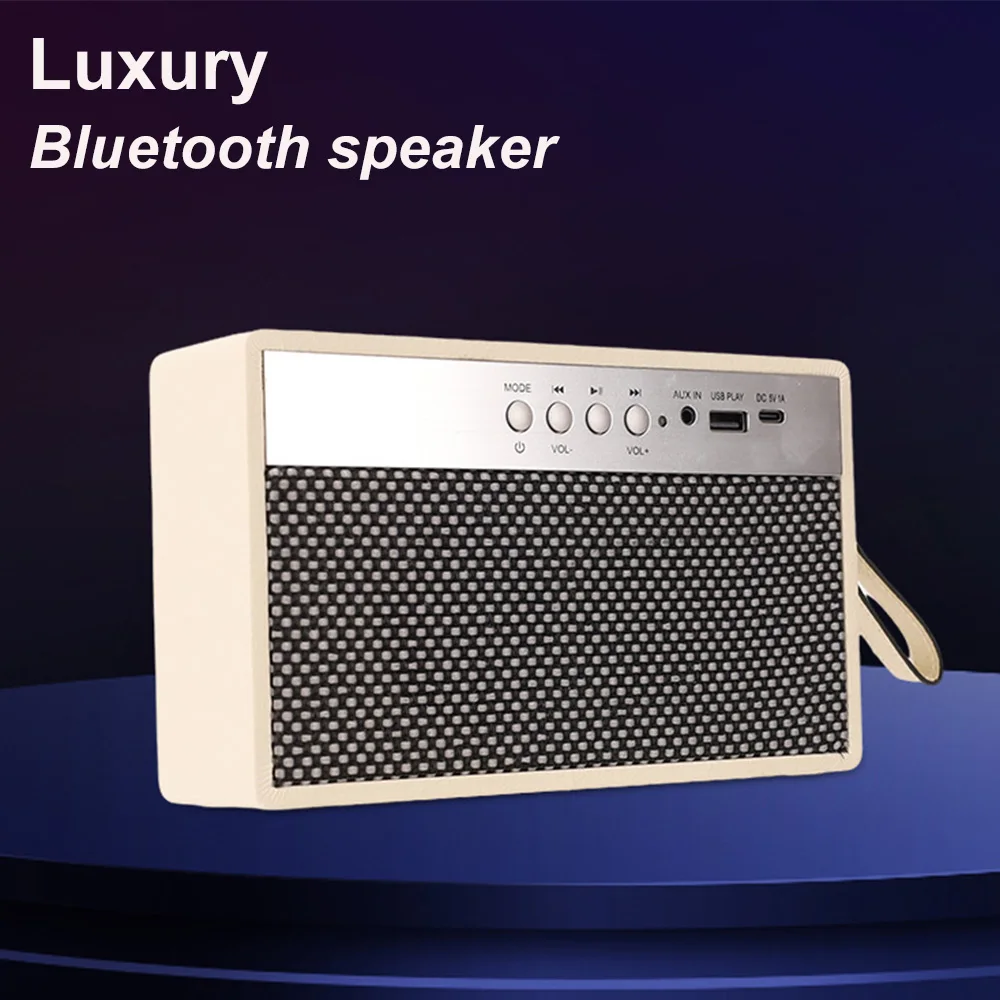 

Retro Classic Desktop Bluetooth Speaker Home Music Center HIFI Stereo Wireless Mini Subwoofer BT/U Disk/TF Card/AUX Playback