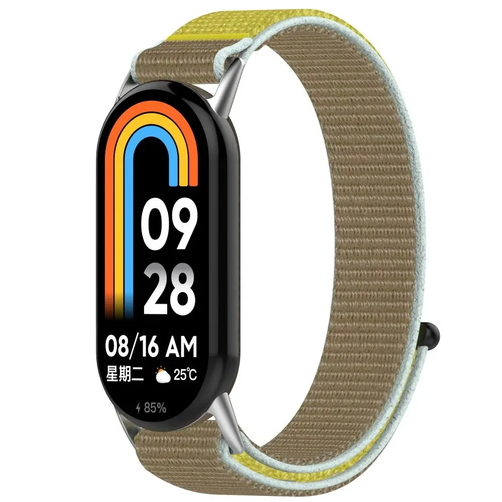 Ремешок нейлоновый для Xiaomi Band 8, регулируемый сменный Браслет для часов, носимые устройства, аксессуары для умного электроники