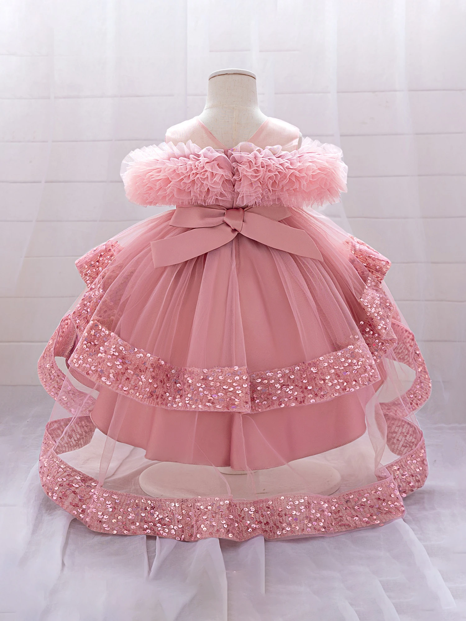 Girls Sequin Princess Dress 6