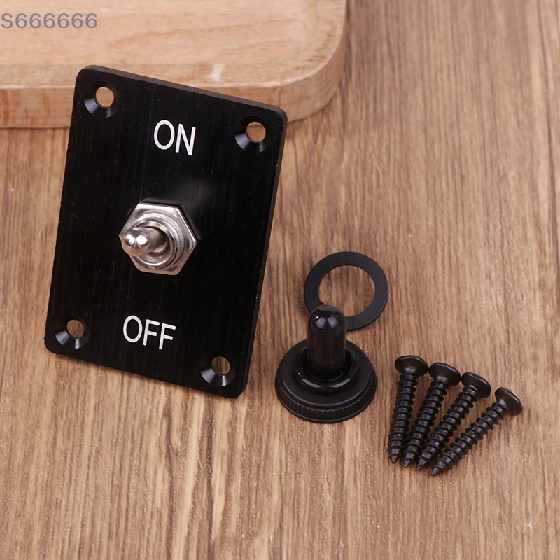 

Heavy Duty Toggle Switch 2 Pin 2 Gears ON/Off SPST With Mounting Panel Weatherproof Cap For Boat Car Plug Play