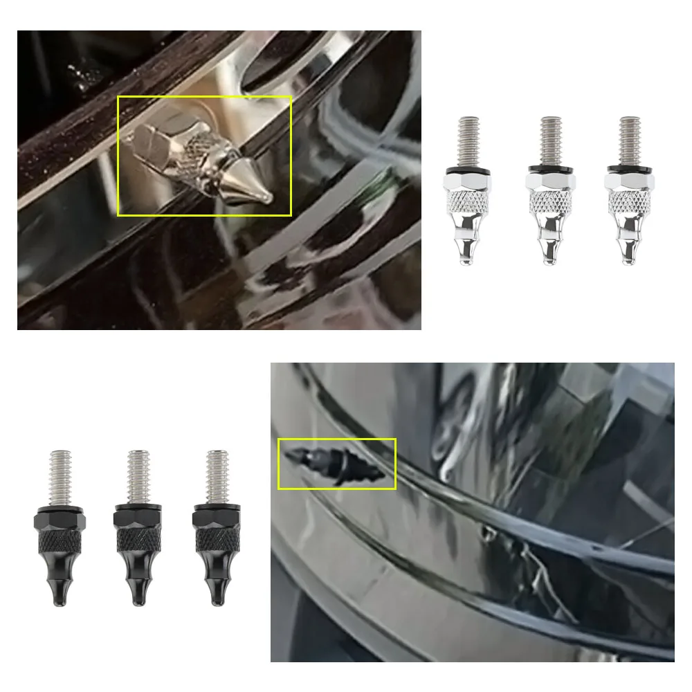 

CNC Windshield Spike Trim Mount Bolts For 1996-2013 Harley Touring Electra Street Tour Glide