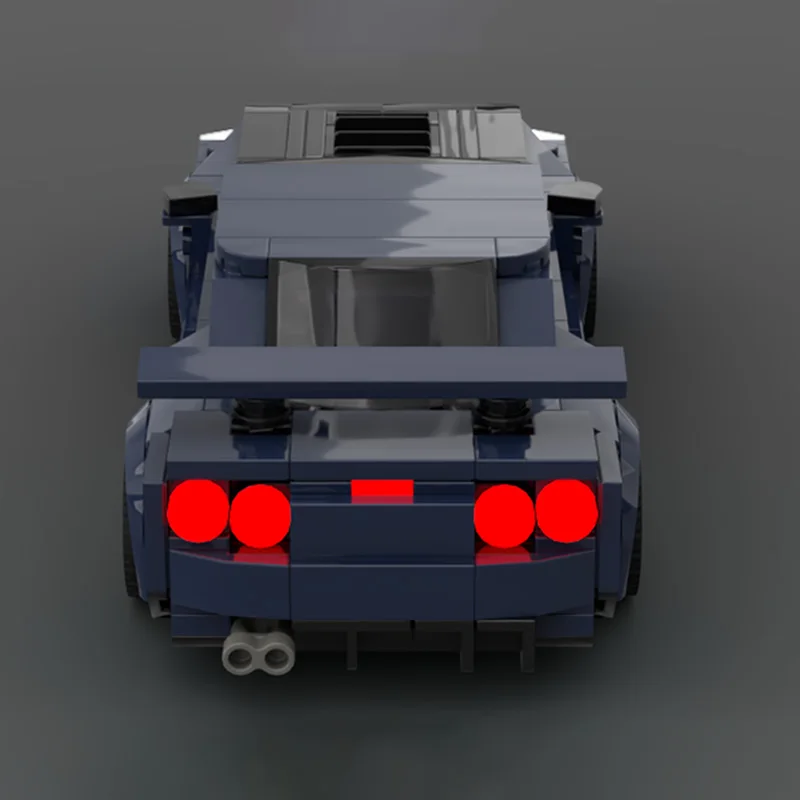 سرعة سباق السيارات نموذج MOC قوالب بناء Gt-R R34 Hypercar وحدات التكنولوجيا الأطفال هدايا العيد تجميع اللعب دعوى