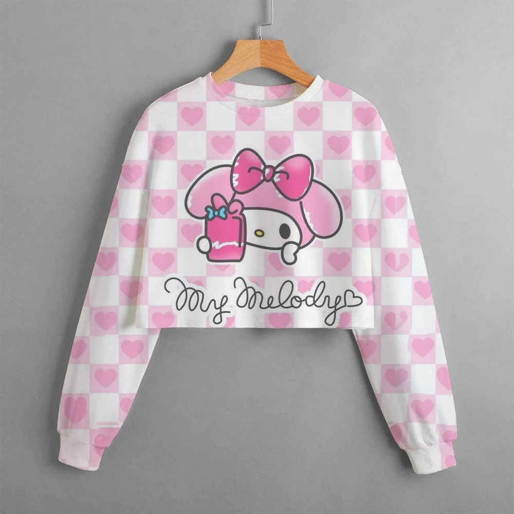 Cartoon cute Kuromi girl felpa con cappuccio cute cartoon pullover casual autunno abbigliamento sportivo per bambini felpa con cappuccio stampata top