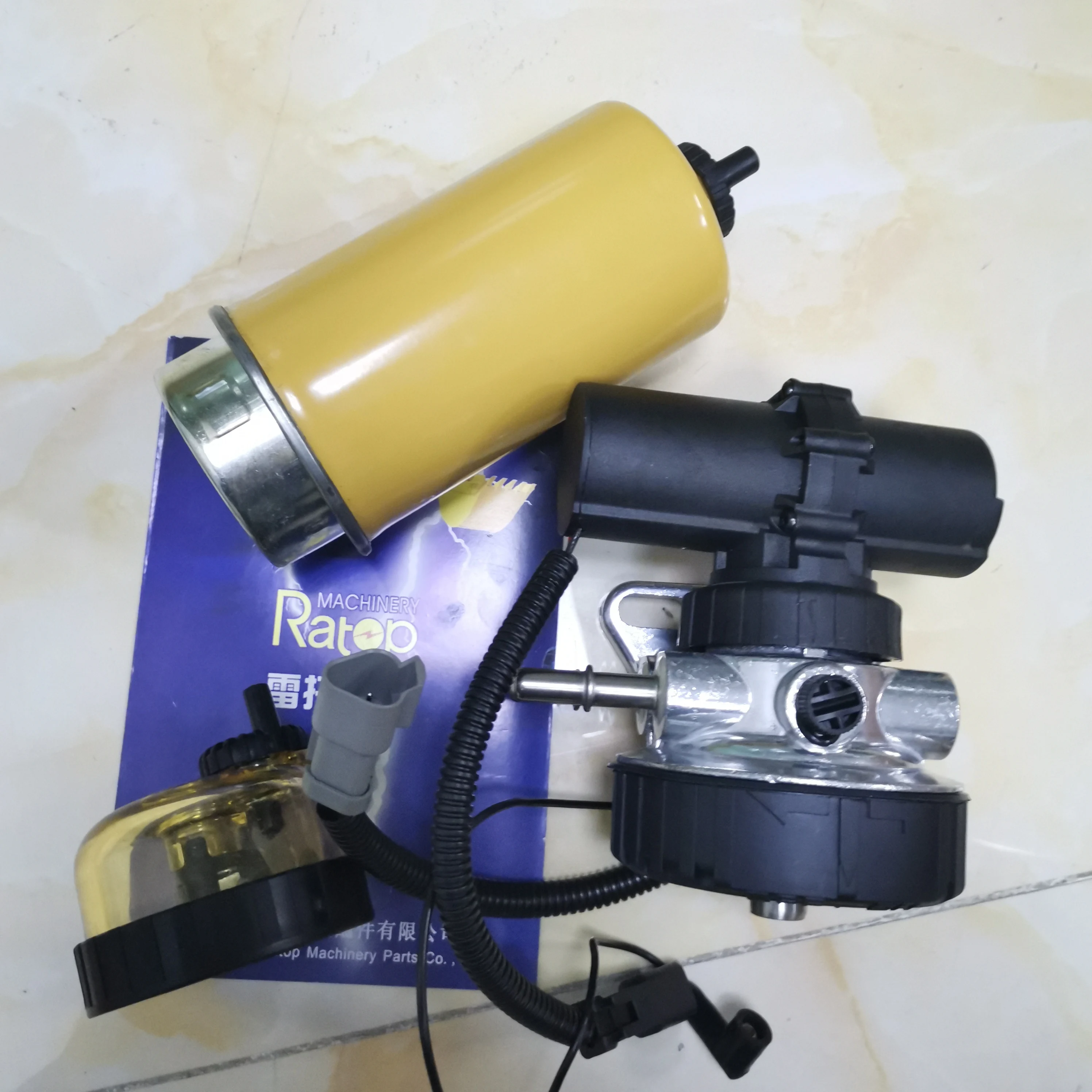 

349-5327 Priming Filter Fuel Pump Assembly RE522878 3495327 For Loader 299C 289C 279C 277C 256C 246C With Sensor
