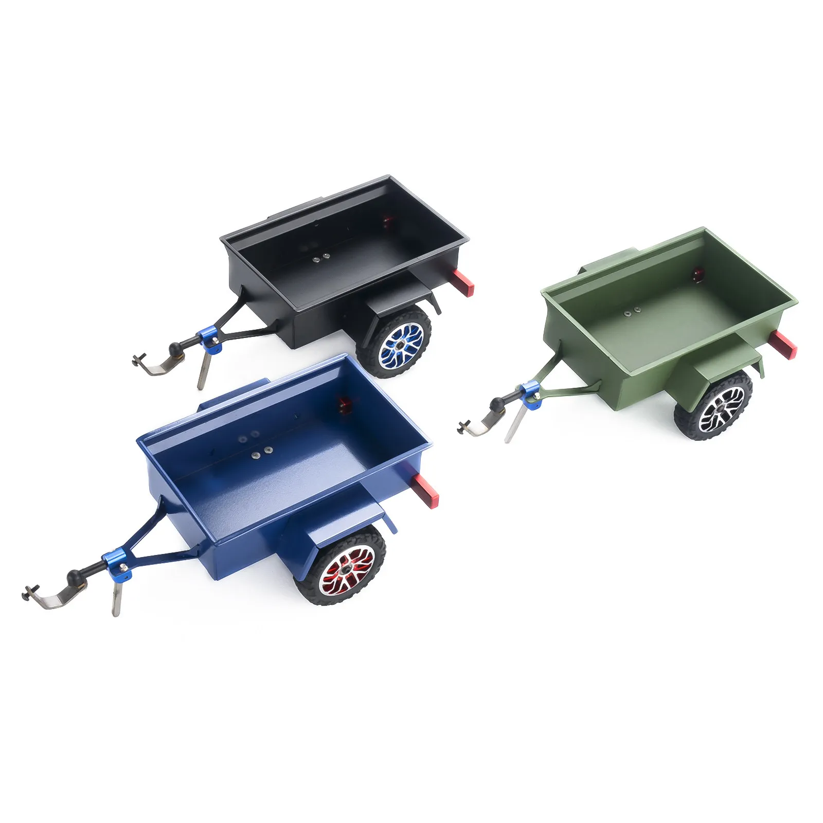 

Suitable for 1/24 1/30 SCX30 remote control model climbing car RC metal modified simulation small trailer accessories