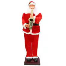 Life size outdoor 6 feet dancing Santa fabric Christmas decorations Bluetooth singing Santa decoration holiday gifts - AliExpress