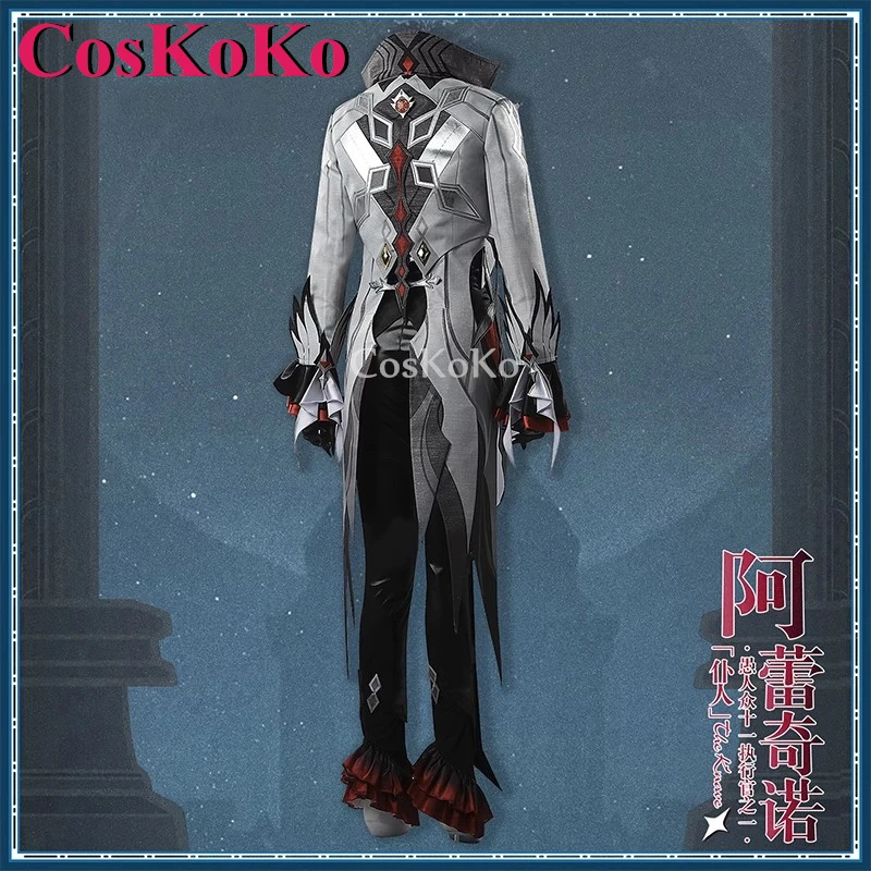 【Customized】CosKoKo Arlecchino Cosplay Anime Game Genshin Impact Costume Sweet Lovely Uniform Halloween Party Role Play Clothing