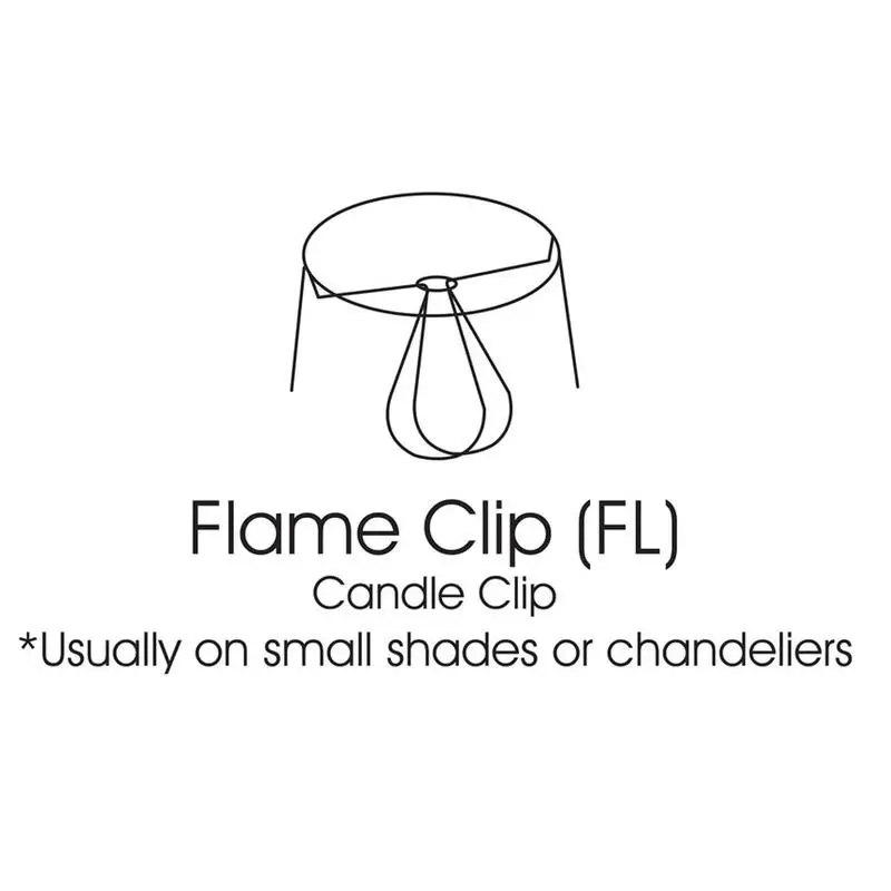 Drum Chandelier Lamp Shade with Double Flame Clip, Set of 6