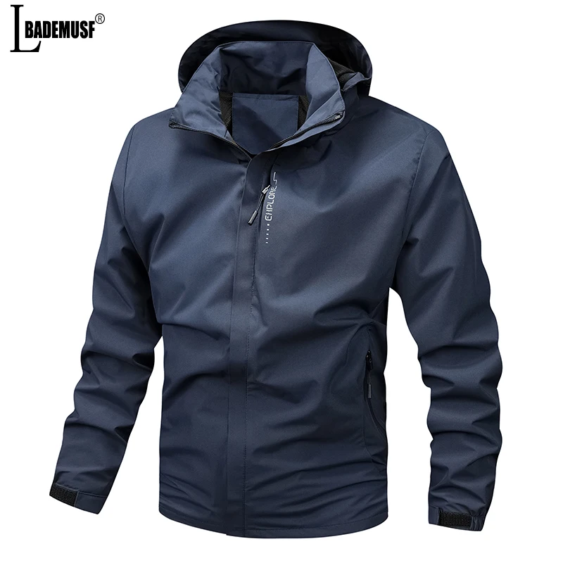 Simplicity Removable Hooded Multiple Pockets Man Tops 2024 Spring Autumn New Windproof Outdoors Motion  Fashion Jacket Man