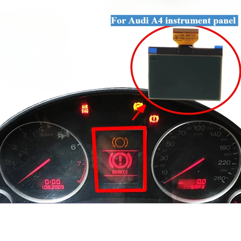 

For Audi A4 Instrument Panel LCD Display Screen Audi B6 B7 Screen Repair for RB4 From 2001 To 2009