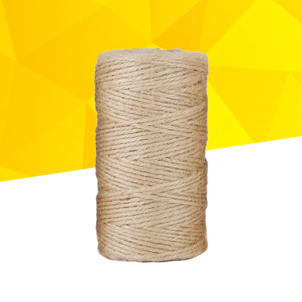 100 Yard Natural Jute Twine Crafts Gift Christmas Industrial Packing Materials Durable String for Gardening