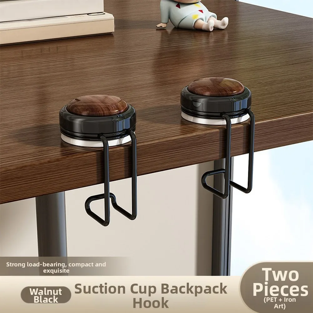 

Backpack Hook with Suction Cup Movable No Punching Needed for Desk Use Space Saving Storage for Bags and Accessories