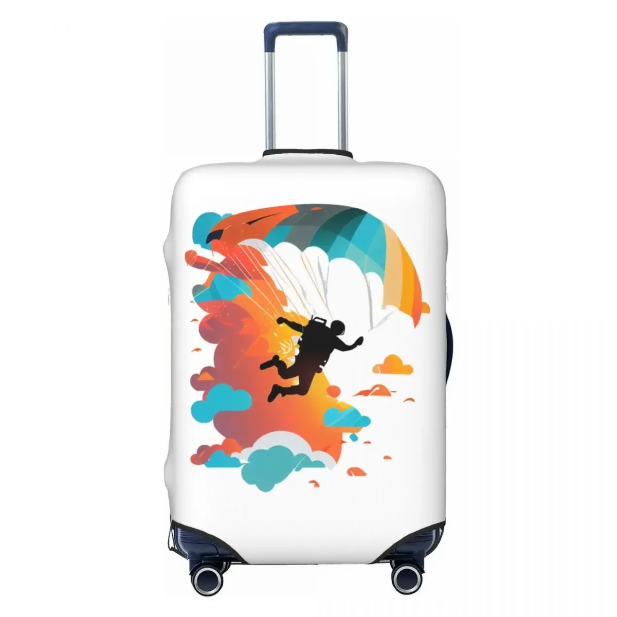 

Custom Skydiving Luggage Cover Protector Funny Paraglider Adventure Paragliding Travel Suitcase Protective Cover for 18-32 Inch