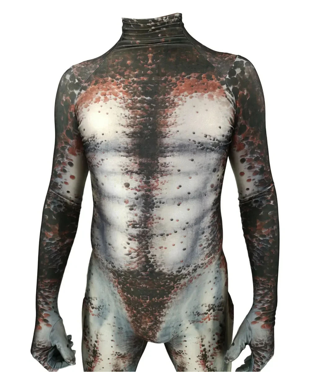 Halloween Männlichen Predator Cosplay Kostüm Zentai Predator Grundlegende Anzug Superhero Body Erwachsene Kinder Overalls