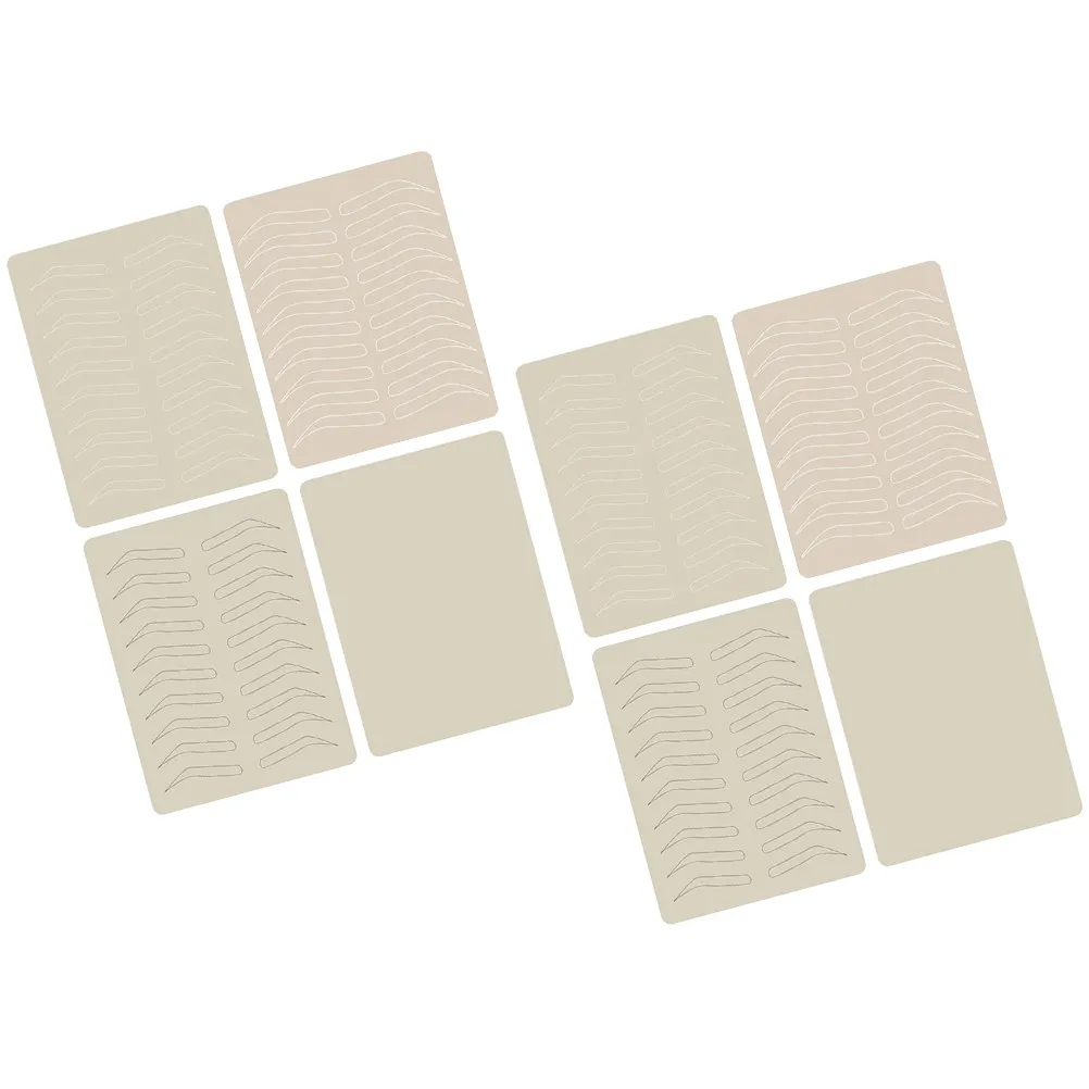 

8Pcs Practice Skin for Tattooing Microblading Eyebrow Training Kit Flexible Rubber Imitation Artistic Tattoo Practice