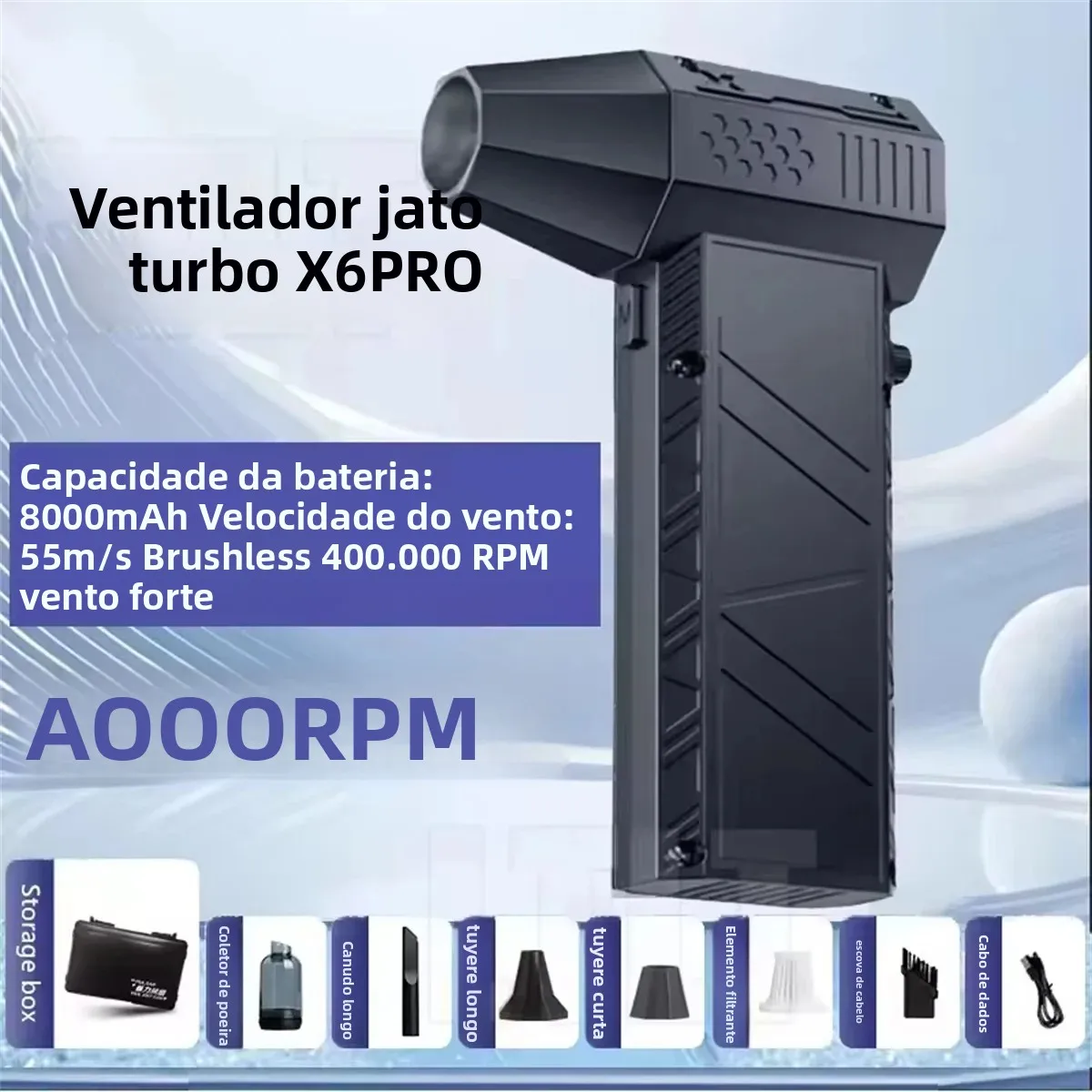x6-pro-強力エアブロワー-400000-rpm-ブラシレスモーター-ターボジェットファン-55m-s-強風-ダストクリーナー-充電式-ハンディブロワー