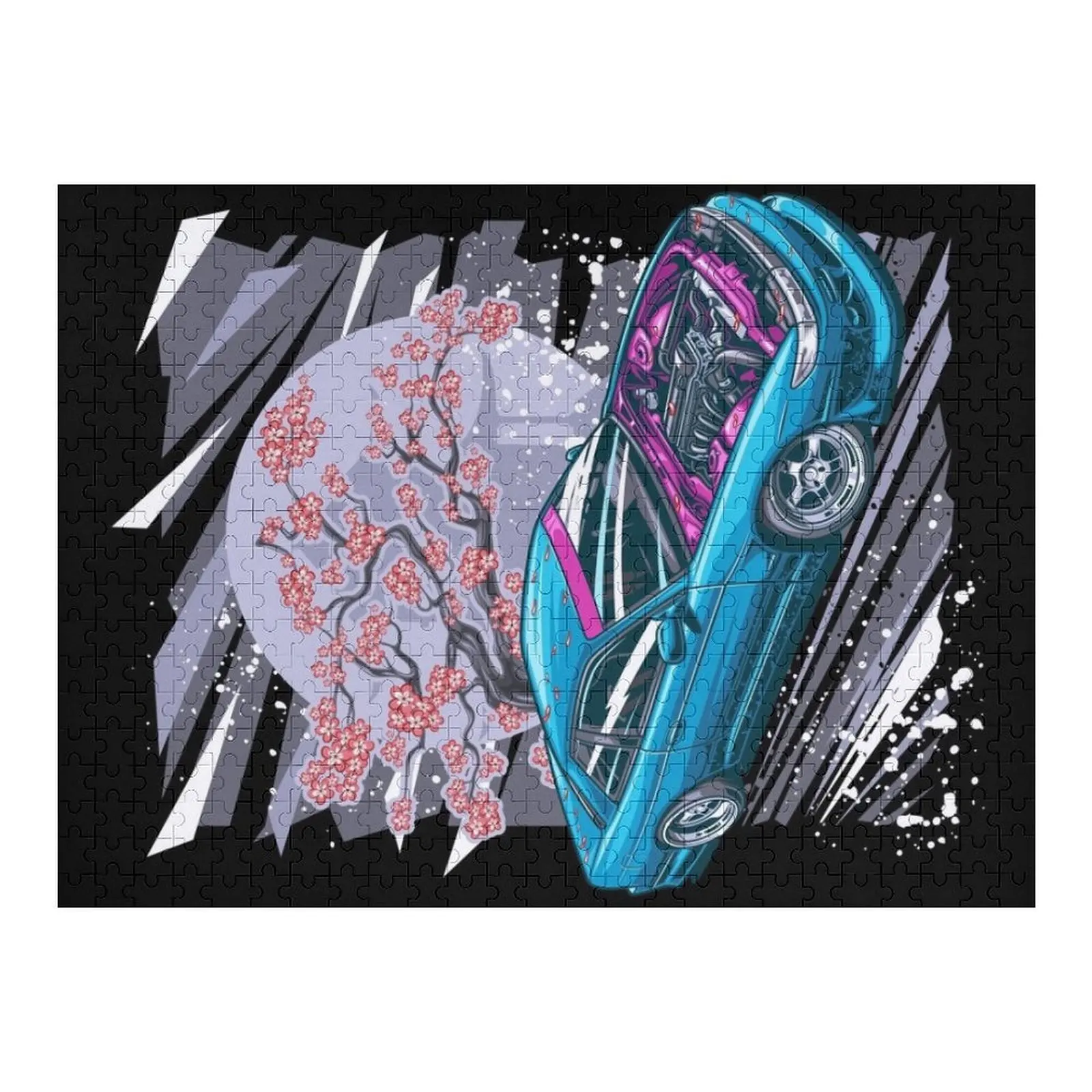 

240sx s13 Sakura Jigsaw Puzzle Woodens For Adults Custom Gift Anime Baby Wooden Puzzle