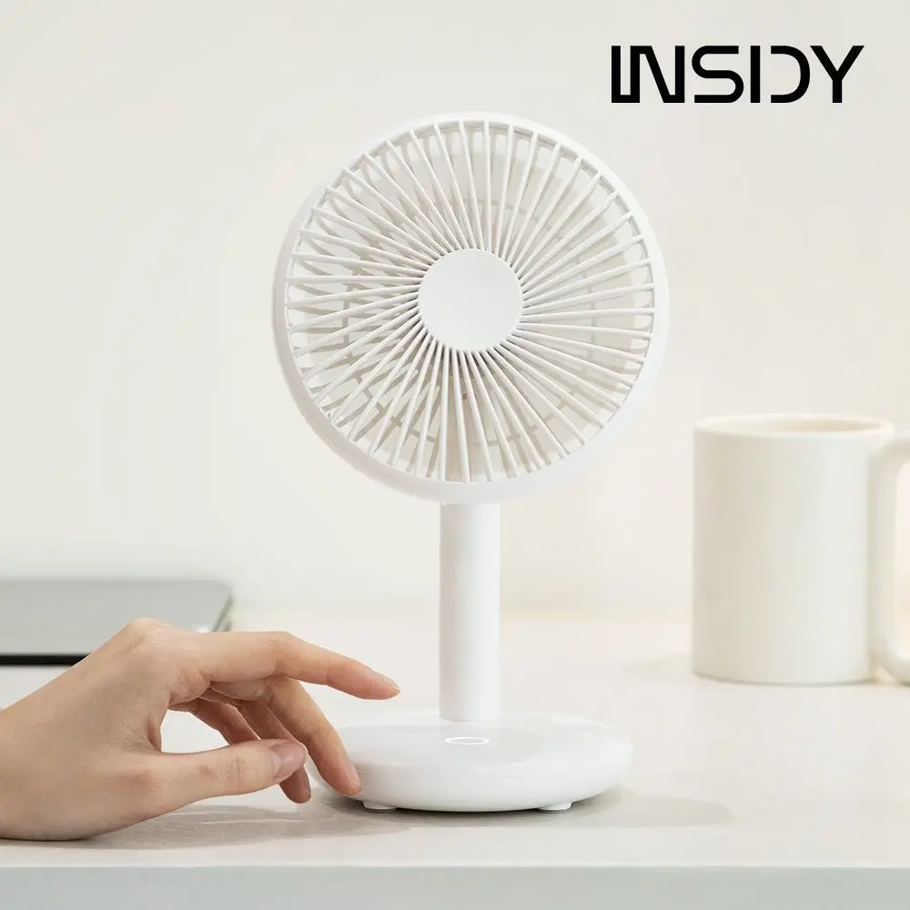 INSIDY desk small fan wireless camping office desk rechargeable mini table ISF-100