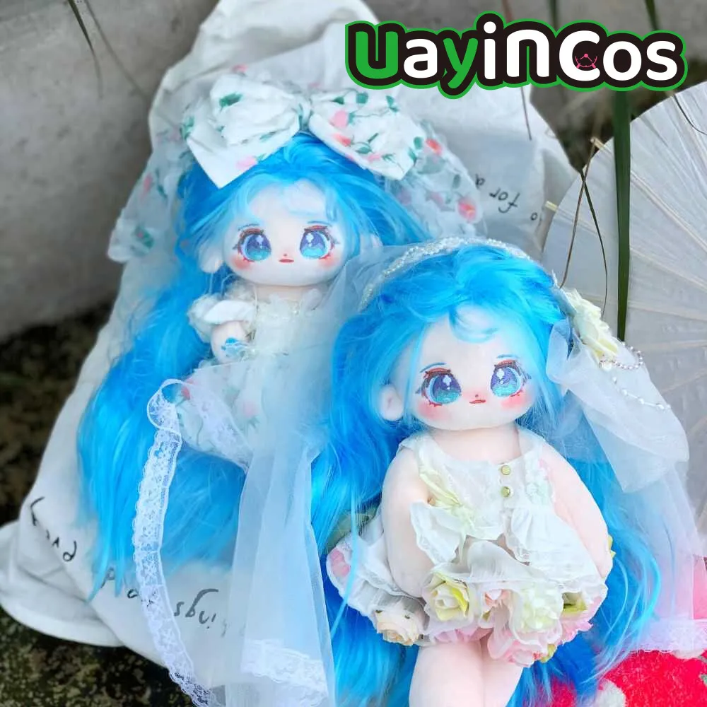 

Anime Lan Ying Mermaid Princess Monster Long Hair Stuffed 20cm 30cm Cute Plushie Cotton Plush Pillow Doll Body Toy For Kids Gift