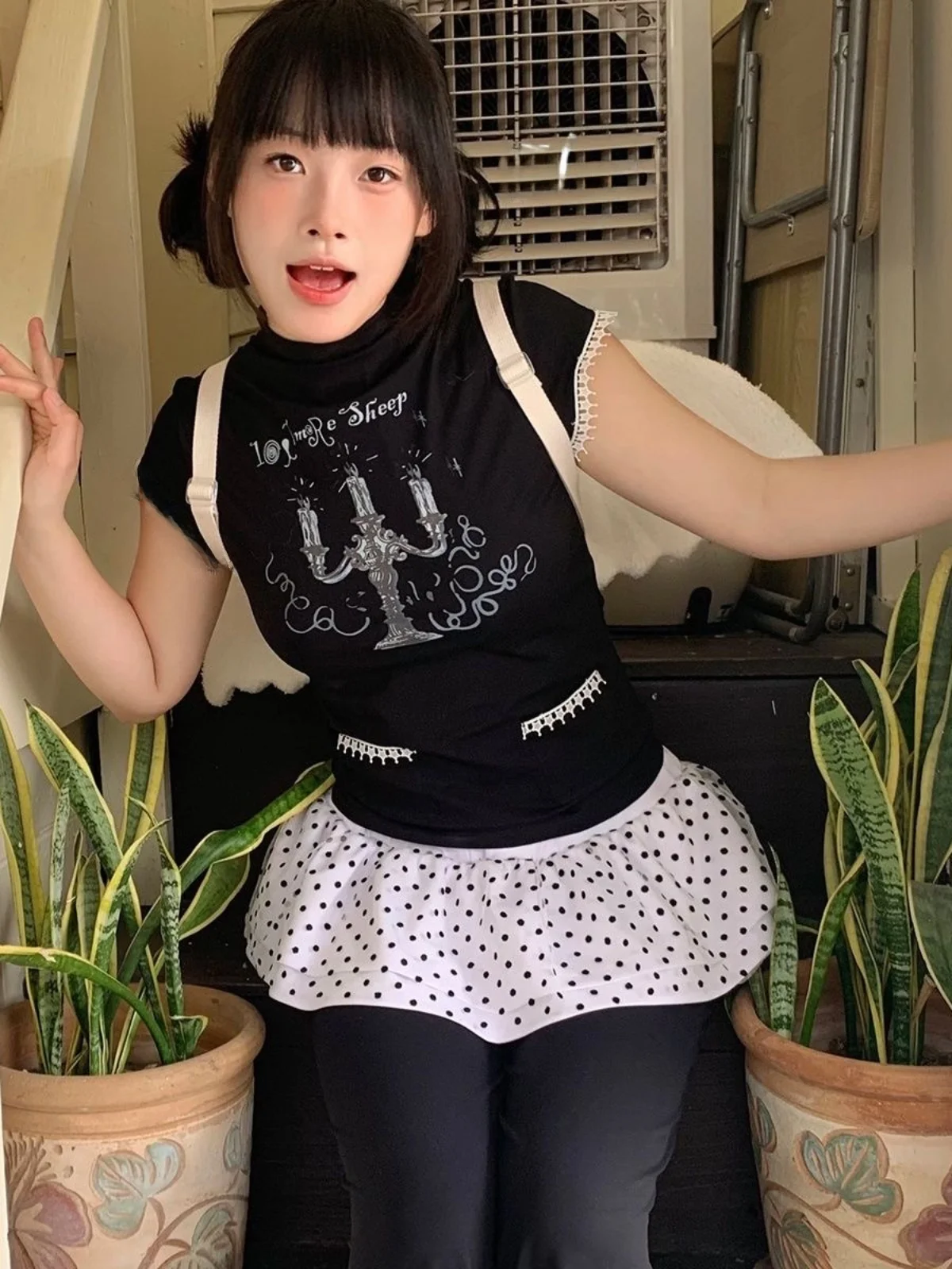 Sport Ballet Flounce Short Skirt Lace Curtain Pants Decorative Puffy Korean Style Standard Fit Cake Skirt Polyester Fabric