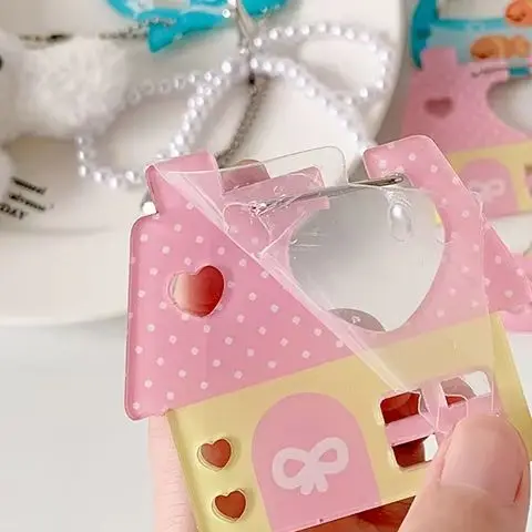 الاكريليك حامل سلسلة مفاتيح من الكرتون Ins نمط منزل الموسيقى ملاحظة أبل على شكل ديكور لحقيبة قلادة هوك Diy بها بنفسك مفتاح معلق #1