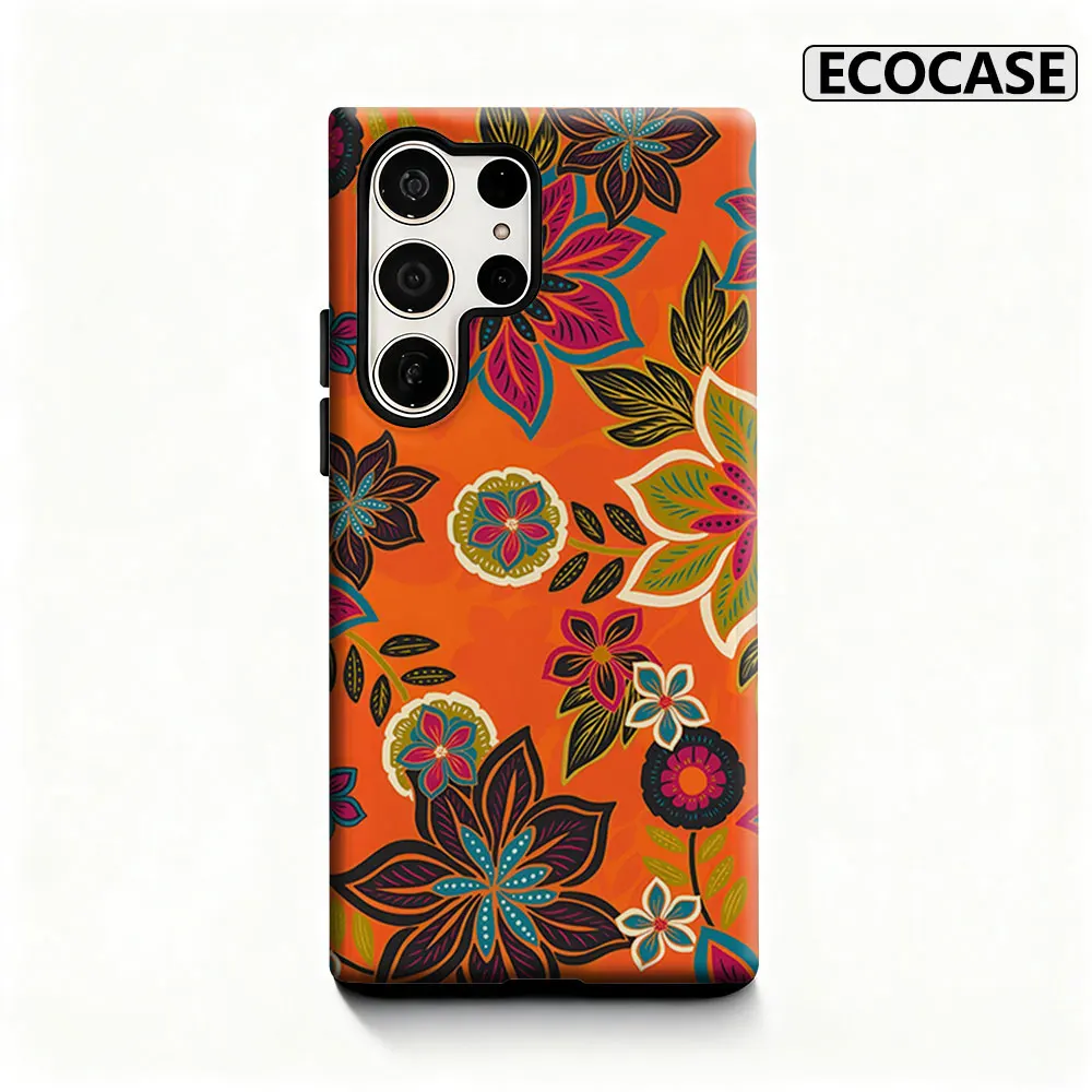 Tropical Fiesta Phone Case for Samsung Galaxy S26 S25 Ultra S24 S23 Ultra Plus Shockproof Double layer tough Back Cover