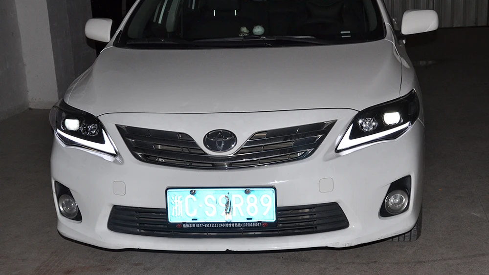 VLAND Led Daytime Running Light For Toyota Corolla 2011 2012 2013 Auto DRL Headlight Front Cover Fog Lamp Car Accessorie