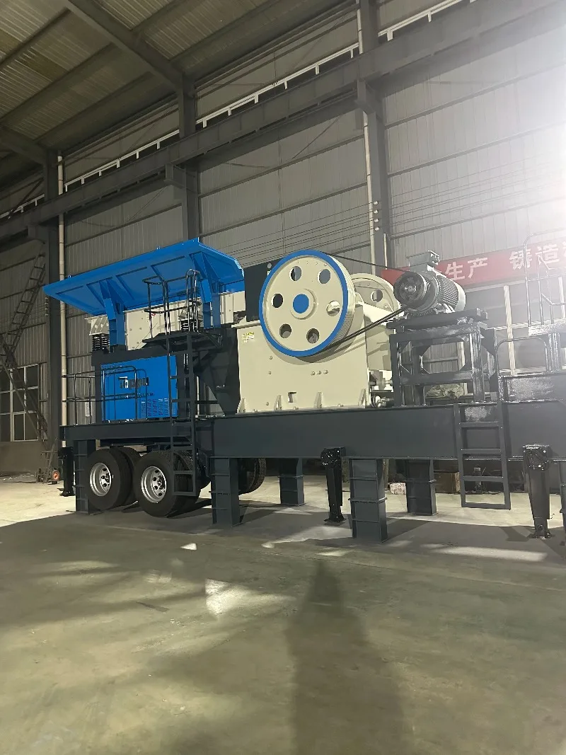 100tph Mining Gold Ore Rock Jaw Crusher Mobile Jaw Crusher Station Portable Stone Crushing Plant