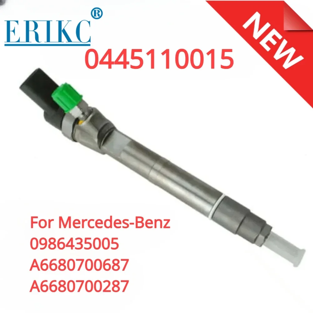 

A6680700687 A6680700287 0445110015 Fuel Injector 0 445 110 015 Common Rail Diesel Sprayer for Bosch Mercedes-Benz 0986435005