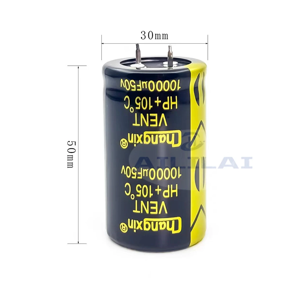 2 uds 50V10000UF bocina Hardfoot amplificador de potencia de audio condensador electrolítico 10000UF 50V condensador de alta frecuencia tamaño: 30X50MM