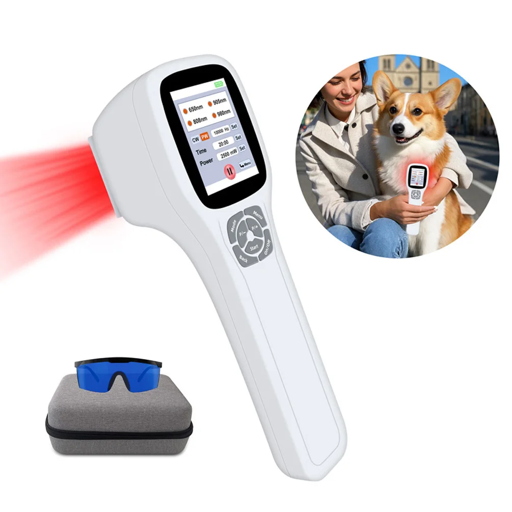 

980nm+905nm+808nm+650nm 2500mW Low Level Laser Therapy for Human Pet Pain Relief Wound Healing Red Light Treatment Device