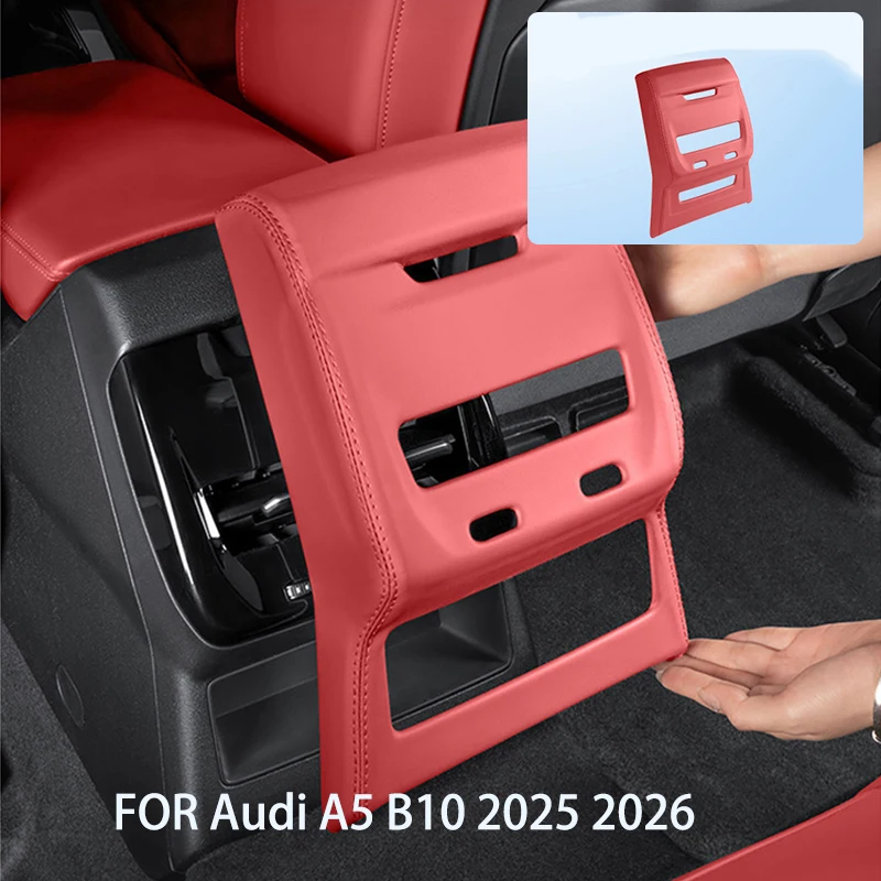 

Car accessories FIT For Audi A5 B10 2025 2026 ABS Rear Air Conditioning Kick Proof Panel Car Interior Protection