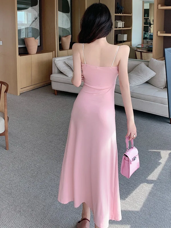 女性のための細い縞模様の夏の衣服,女性のための細いストラップ付きのフィットした衣服,蝶ネクタイ付き,2023,t0e2