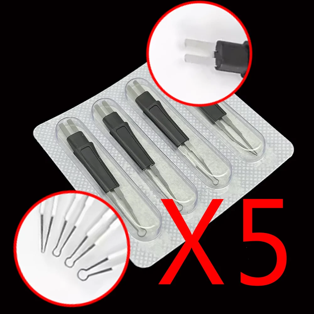 

5 комплектов стоматологических насадок для резки гуттаперчи с подогревом для наполнения корневых каналов, аксессуары для терморежущих инструментов