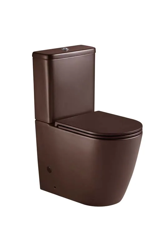 Matte green bathroom ceramic European style bathroom ware double watermark toilet set
