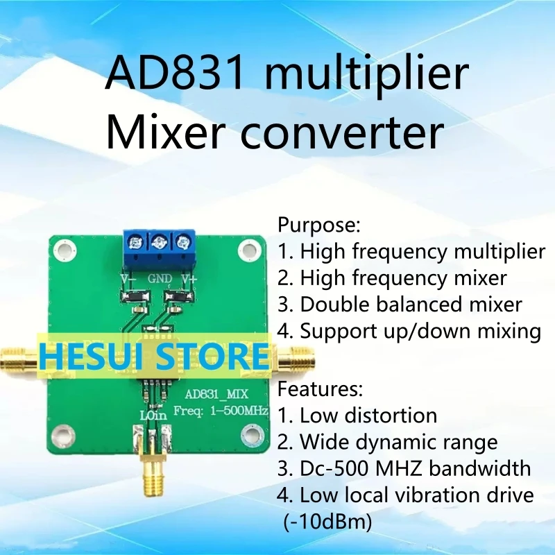 High frequency multiplier AD831 500M bandwidth up and down mixing frequency converter double balance