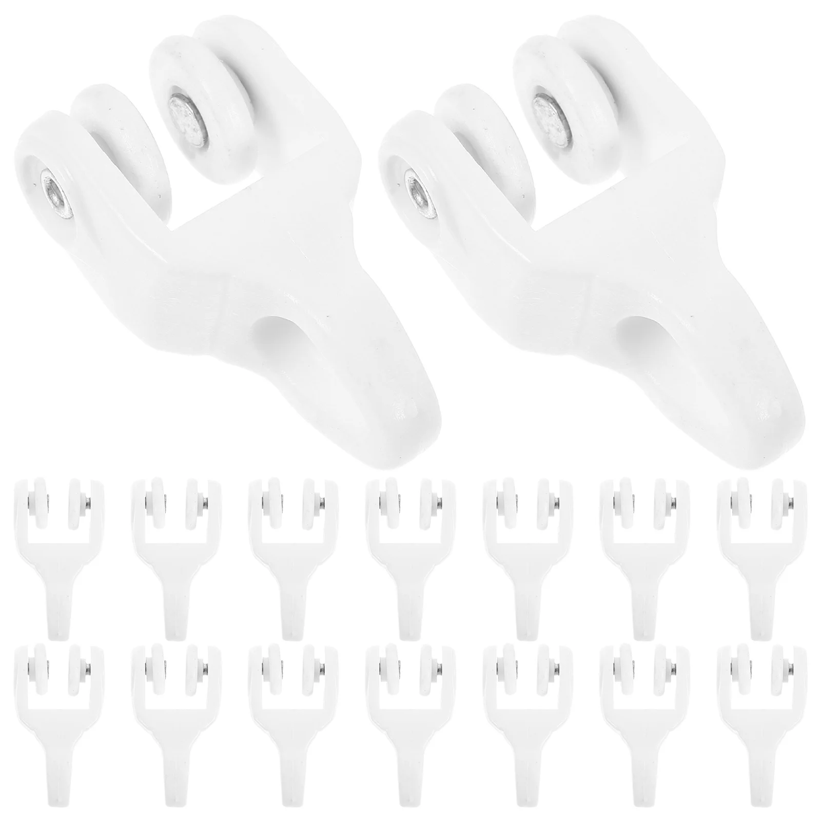 

20Pcs Curtain Track Rollers Ceiling Curtain Gliders Plastic Rails for Smooth Silent Sliding Heavy Curtains Curtains Track Glider