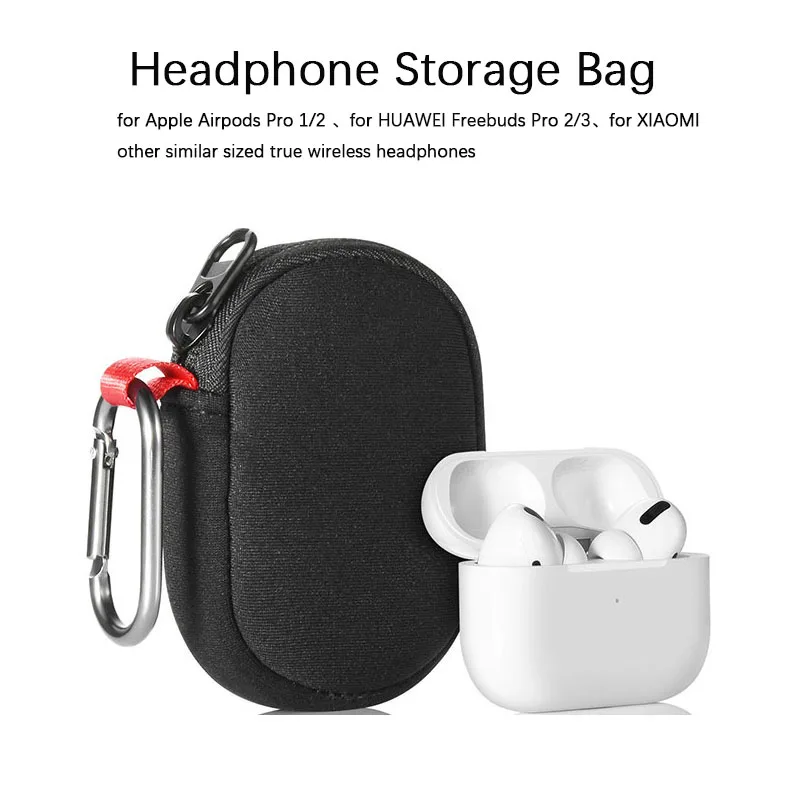 Portable Storage Bag for Apple Airpods Pro 1/2 TWS Earbuds Box for HUAWEI Freebuds Pro 2/3 for XIAOMI Earphone Travel Case