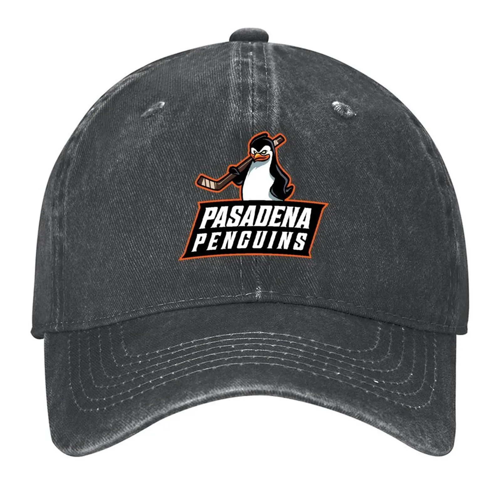 

Pasadena Penguins Hockey Team Baseball Cap |-F-| Luxury Cap Fashion Beach Hat Man Luxury Women Hats Men's