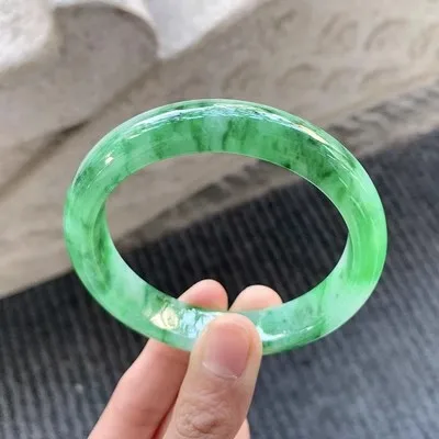 zheru Jewelry Natural Burma Jade 54mm-62mm bracelet Exquisite Princess bracelet send girlfriend send mom