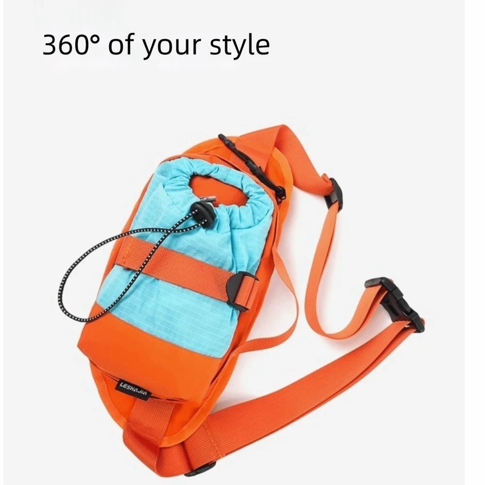 Water Bottle Holder Water Bottle Waist Bag Large Capacity Color Blocking Crossbody Bag 6 Colors Compartment Sling Bag