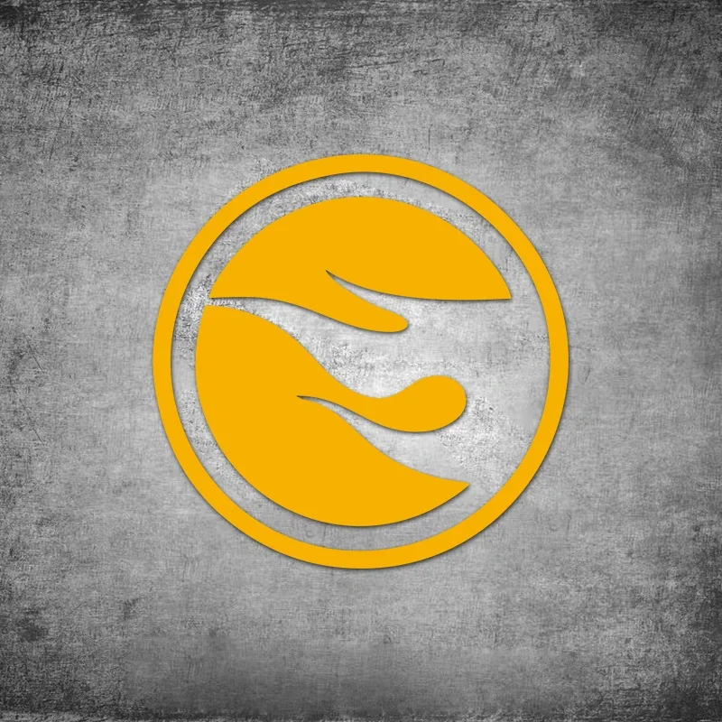 قطعة واحدة من لهب دائري أنيق - مثل الملصق، ملصق رائع لنوافذ السيارة وأجهزة الكمبيوتر المحمولة وحافظات الهاتف وألواح التزلج لإضافة اهتزاز عصري