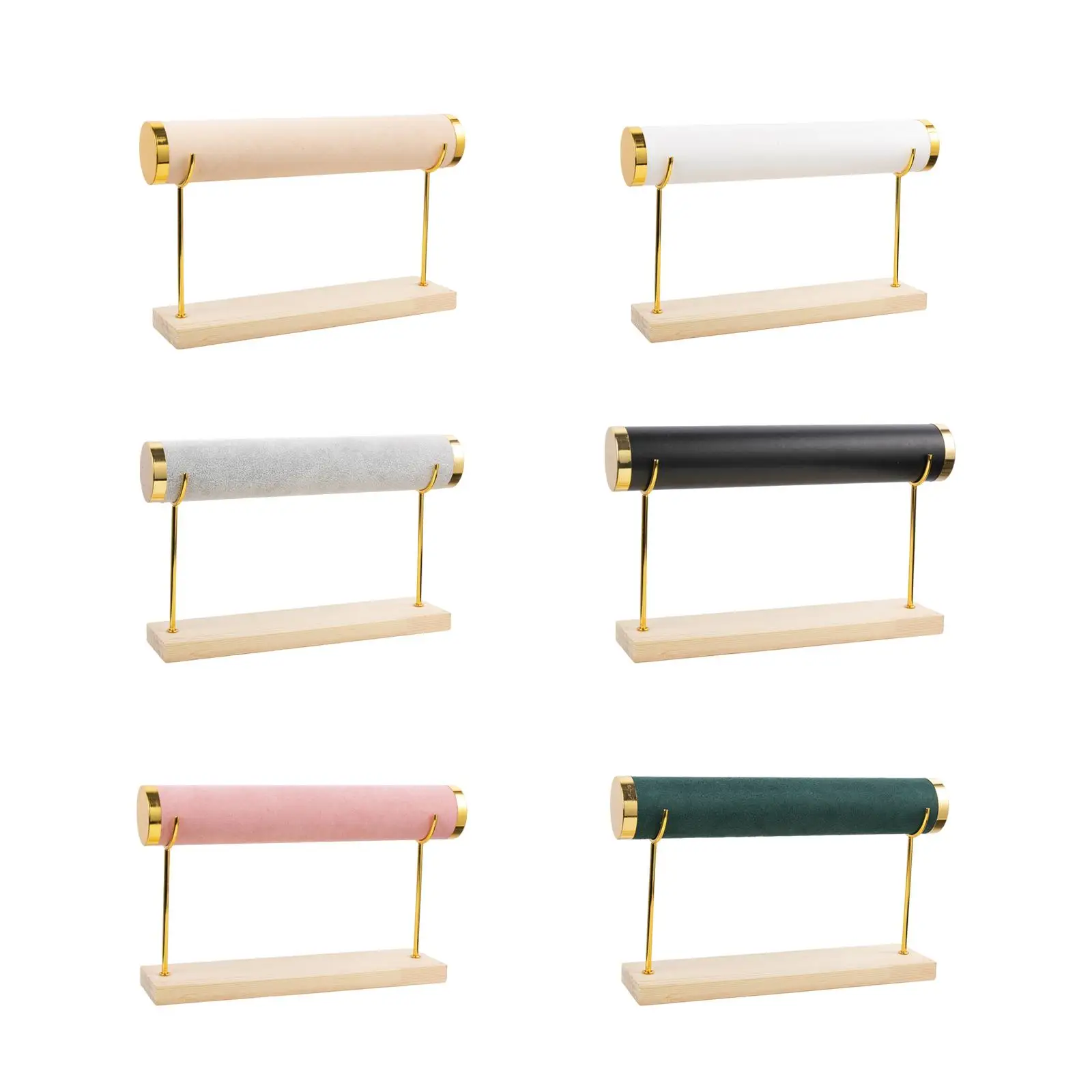 

Держатель для браслета Туалетный столик Т-бар Подставка для ювелирных изделий Практичная устойчивая основа Витрина Башня для хранения ювелирных изделий для резинок для волос