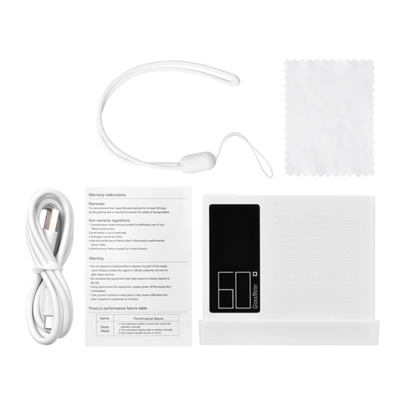 لمعان متر 60 °   مقياس اللمعان المحمول مع المعايرة الذاتية والقياس السريع والقياس المستمر لقياس السطح