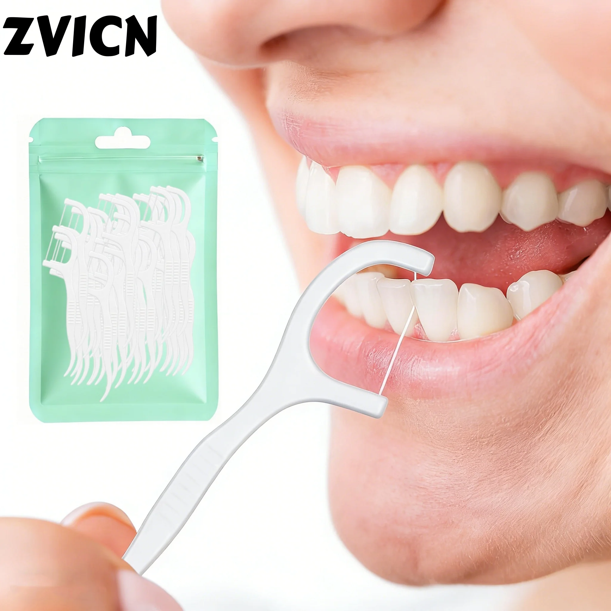 100-1000PCS Dental Floss Dental Floss Picks Clean Between Teeth Interdental Brush Toothpick Floss Picks Oral Hygiene Care