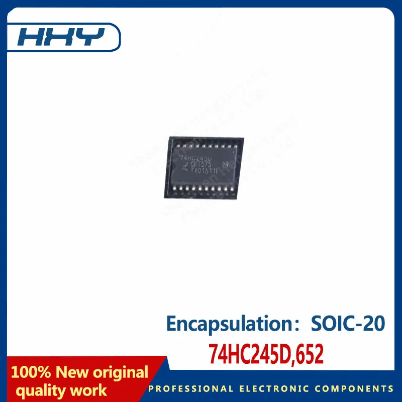 10PCS   74HC245D,652 Package SOIC-20 tri-state output eight-bus transceiver