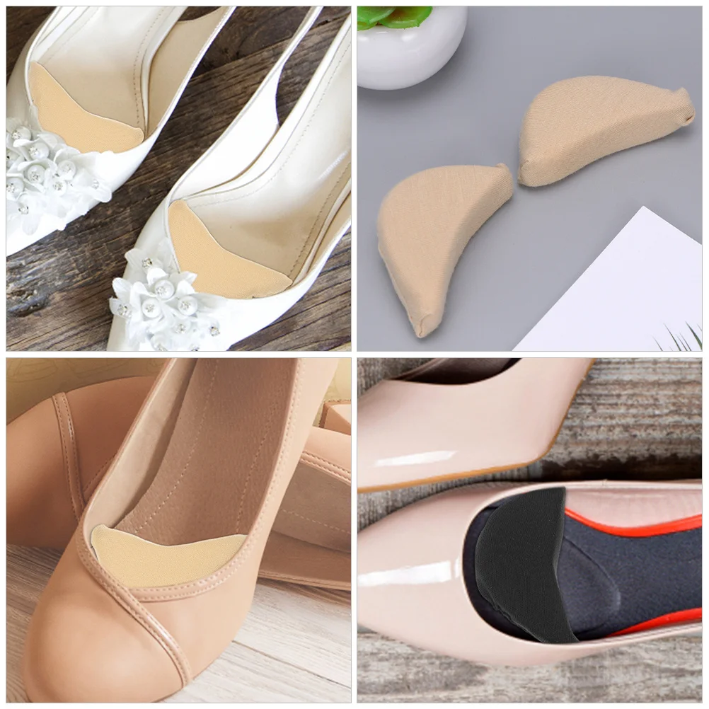 

2Pairs Universal Shoe Toe Fillers Reusable Soft Inserts for Oversized Shoes Ideal for Pumps Flats Sneakers High Heels Comfort