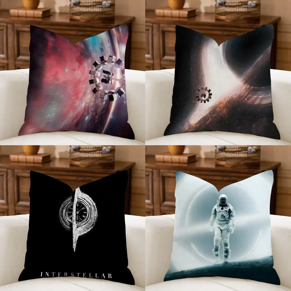 Classic Movie I-Interstellar Cushion Cover Organic Linen Square Pillow Case Durable Non-Allergenic And Kind To Skin